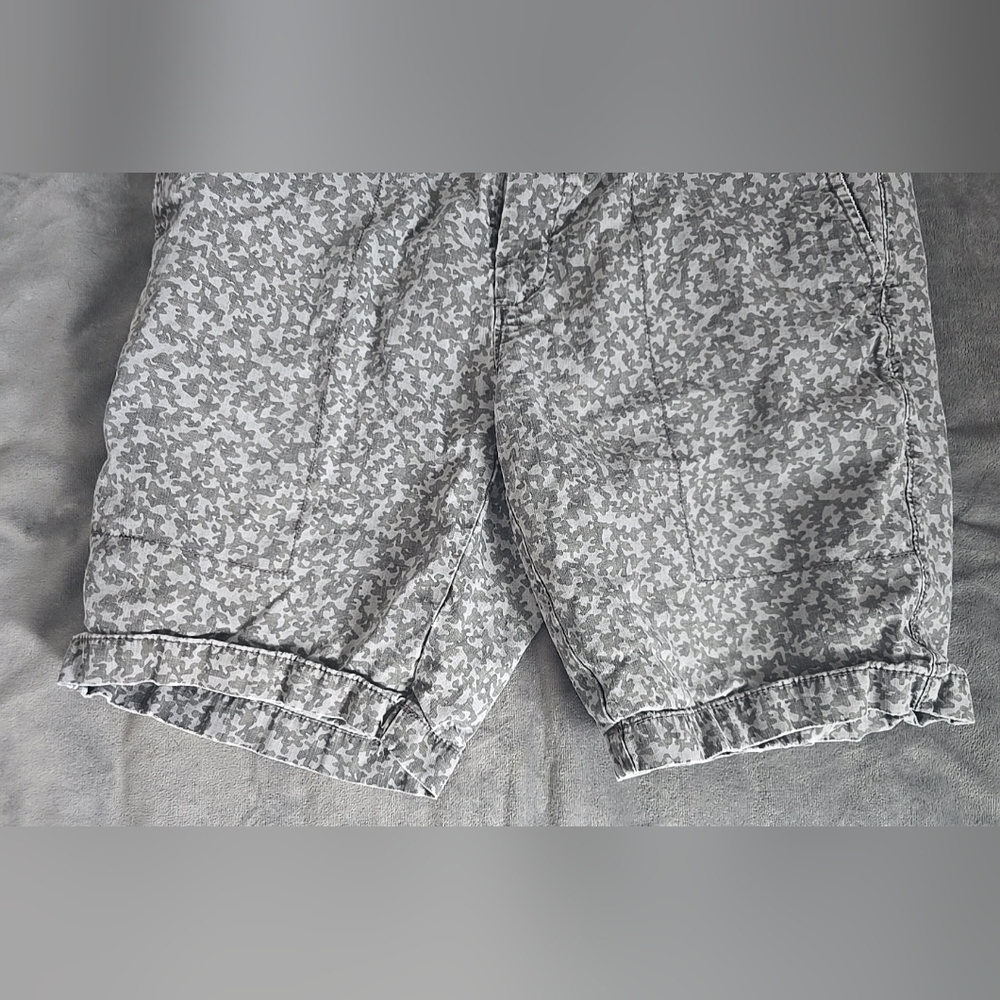 Slate & Stone Shorts Mens 34 Light & Dark Grays Chino Denim Botanical Men's - Picture 4 of 10